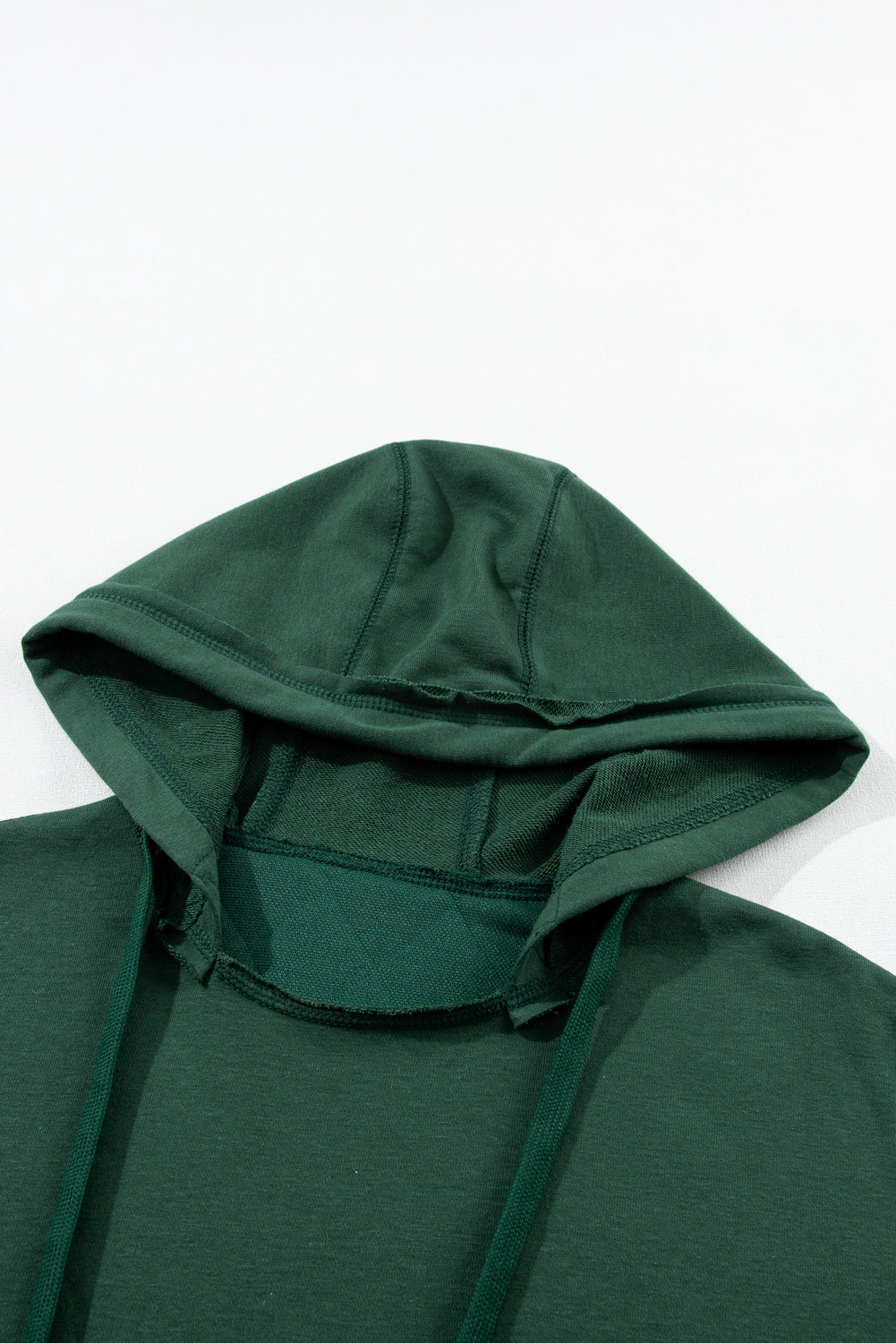 Chestnut Quilted Exposed Seam Kangaroo Pocket Hoodie