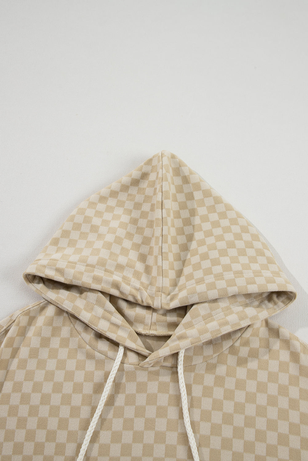 Green Checkered Kangaroo Pocket Hoodie