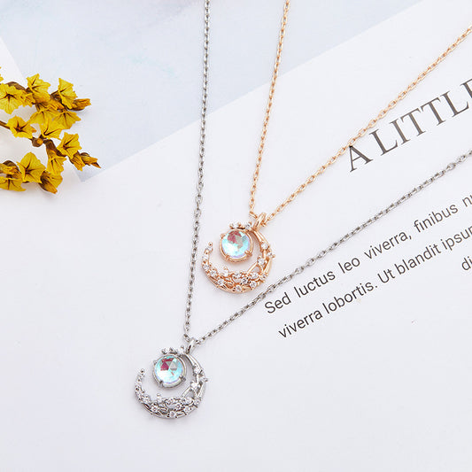 Ladies Moon Necklace